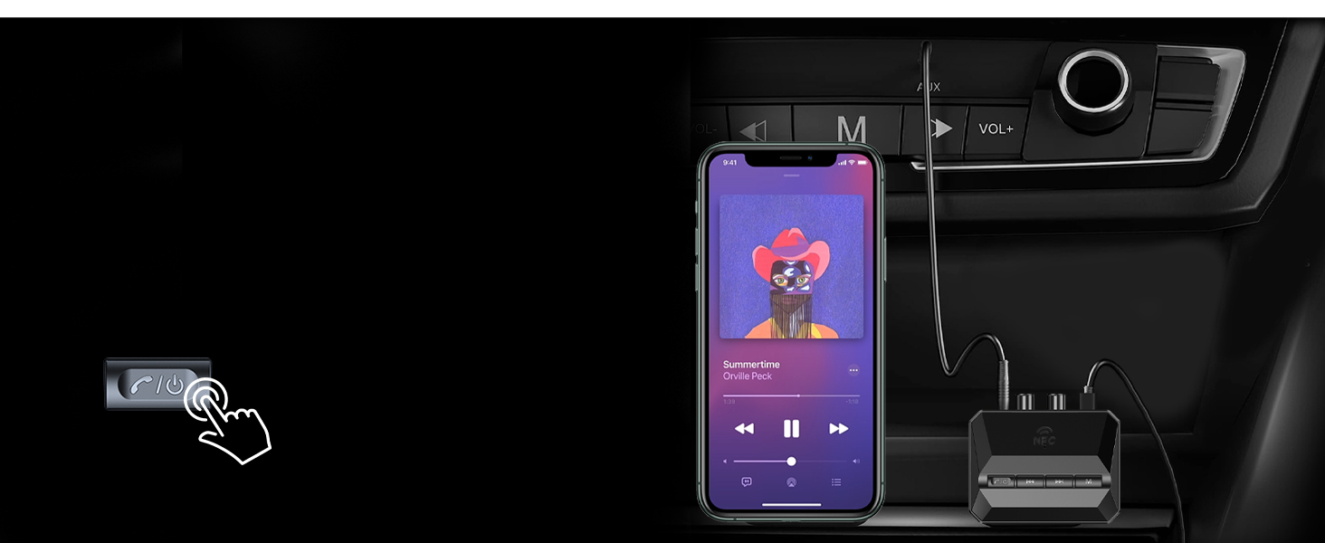 Bluetooth receiver for car stereo