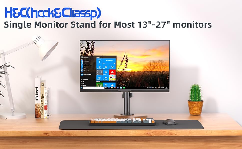 single monitor stand for 27“ monitor