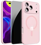 LWLFEKA Magnetic for iPhone 17 Pro Max Case with Privacy Screen Protectors and Camera Cover,Compa...