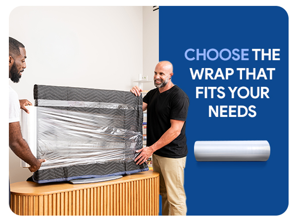 Moving wrapping plastic boxes blankets 1500 80 gauge