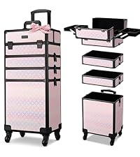 BYOOTIQUE Rolling Makeup Case Cosmetology case on wheels Makeup Artist Nail