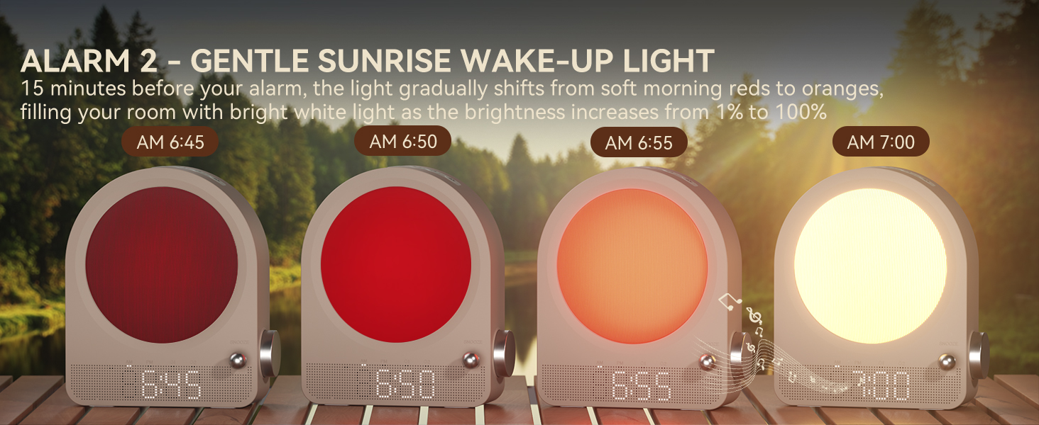 gentle sunrise wake up light