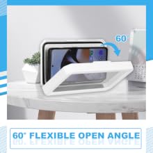 a 60°open angle, there is plenty of room to slide your smartphone into the case