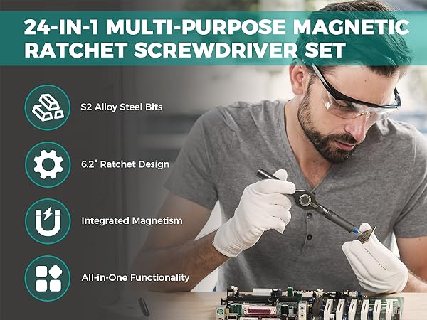 seese 24 in 1 magnetic screwdriver