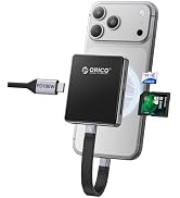 ORICO Magnetic M.2 2230/2242 NVMe SSD Enclosure for iPhone 4K ProRes Recording ith SD/TF 3.0 Card...