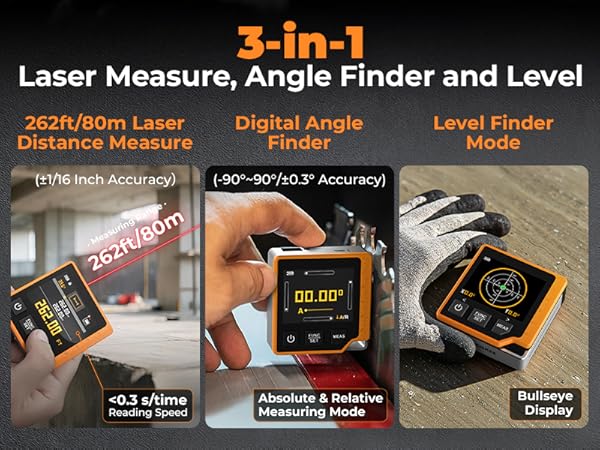 3 in 1 laser measuring tool