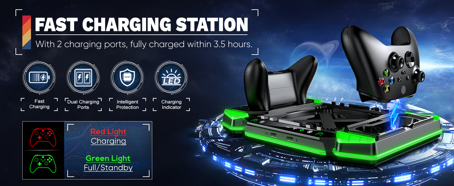 Dual Wireless Charger Dock