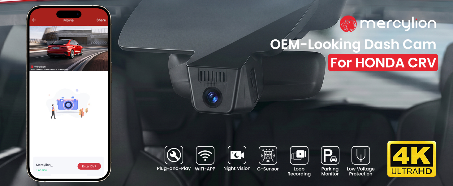 replacement honda crv dash cam