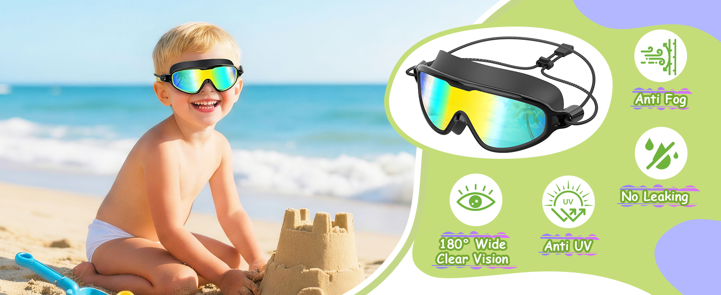 dk02 kids swim goggles