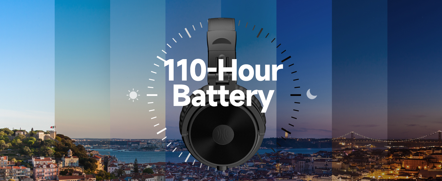 oneodio pro c bluetooth over ear headphones 110 hrs long playtime