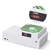 G-STORY Cooling Fan for Xbox Series S with Automatic Fan Speed Adjustable by Temperature, LED Dis...