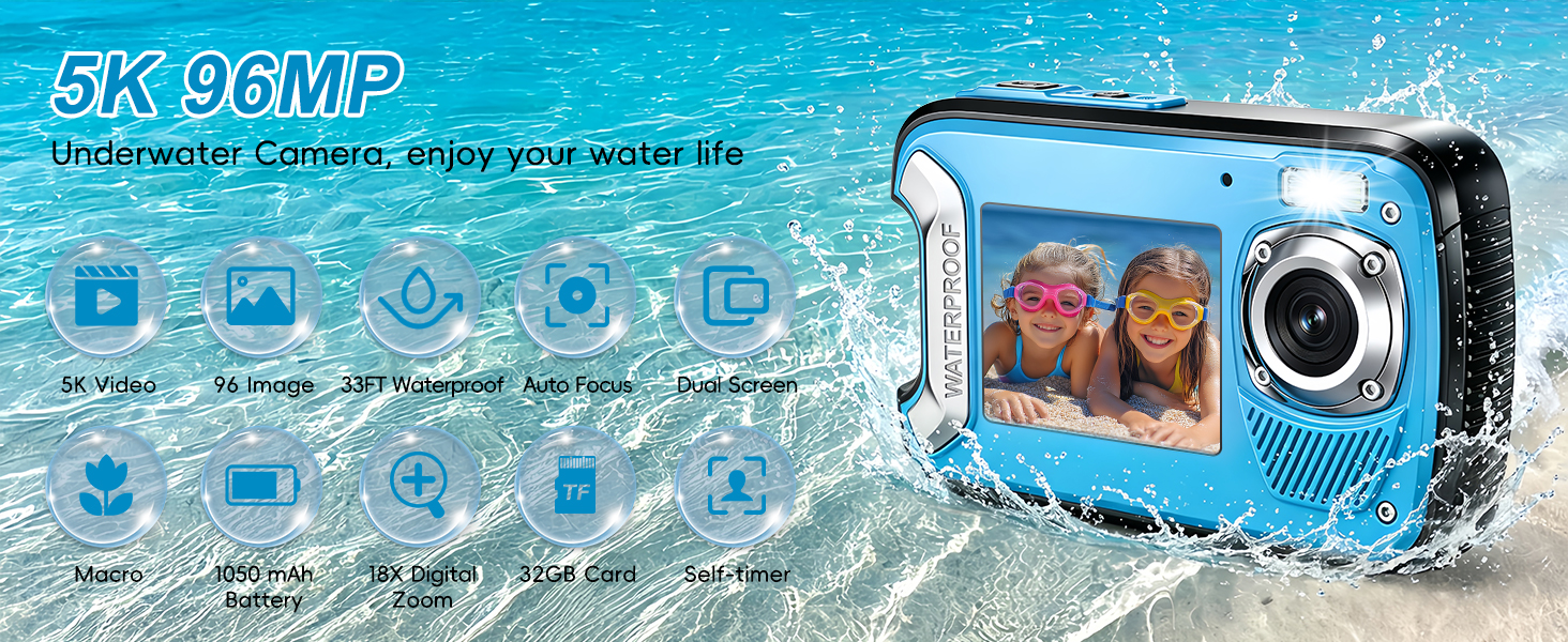 5K Underwater Camera
