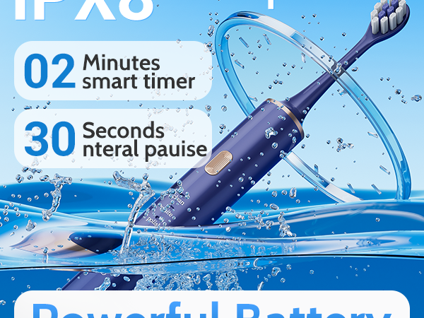 IPX8 waterproof electric toothbrush
