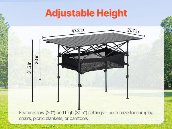 portable camping table