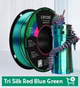 tri silk red blue green