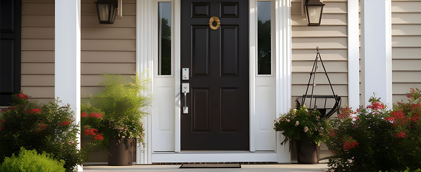 smart lock with handle