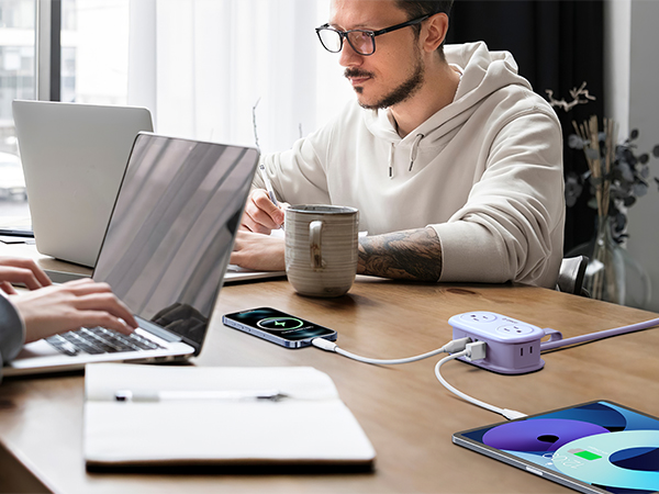 Orico 4FT Purple Power Strip