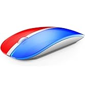 J JOYACCESS Magic Wireless Mouse, 2.4G Slim Rechargeable Silent Mouse, Portable USB Optical Compu...