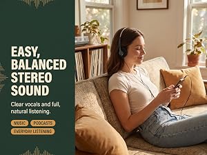 Black Retro Audio Headset