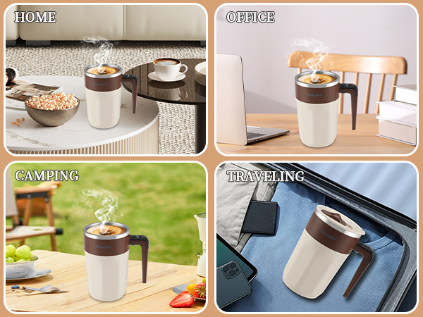 Self Stirring Coffee Mug with Temperature Display