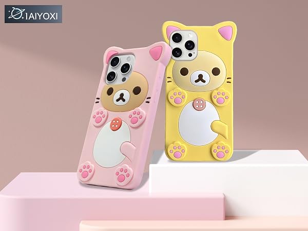 IAIYOXI Cute Bear Case