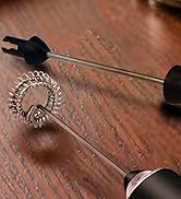 Handheld Milk Frother Rechargeable, Electric Whisk for Coffee, 2 Stirring Rods 3 Speed Adjustable...