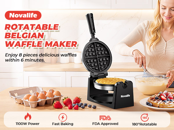ROTATABLE BELGIAN WAFFLE MAKER