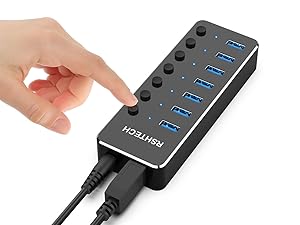 usb hub with on/off switch