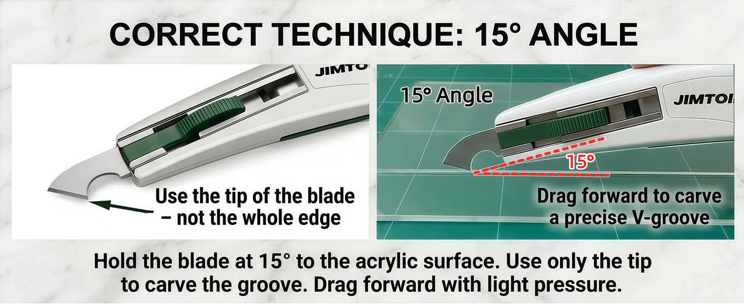 Correct Technique: 15° Angle