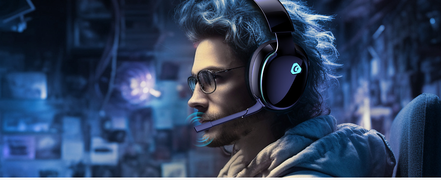 Gtheos wireless gaming headset ps5 headset gaming headphones bluetooth gaming headset