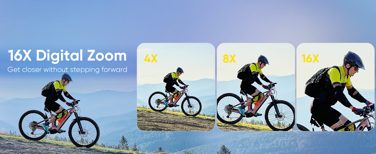 16X Digital Zoom