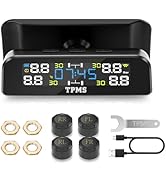 Updated RV Tire Pressure Monitoring System,TPMS Tire Pressure Monitor System,TPMS with 4 Sensors&amp;...