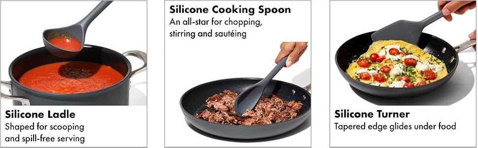 OXO Good Grips 3-Piece Silicone Utensil Set