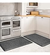 KMAT 2PCS Kitchen Mat Cushioned Anti-Fatigue Floor Mat,Waterproof Non-Slip Standing Mat,Ergonomic...