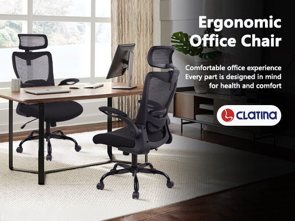 CLATINA Office Chair Ergonomic Mesh Desk Chair