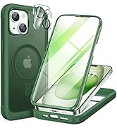 Miracase Glass Series for iPhone 15 Case [Compatible with MagSafe] Full-Body Magnetic Case with B...