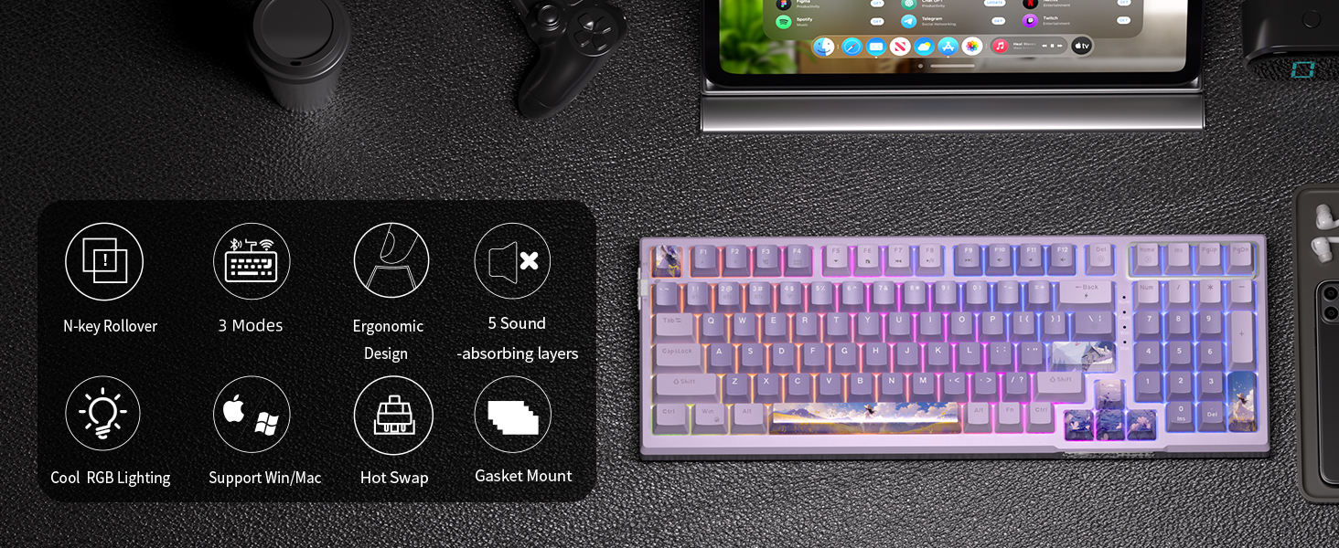 96 Percent Wireless Custom Keyboard