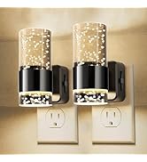 L LOHAS LED Night Light,Dimmable Night Lights Plug into Wall, 2 Pack Acrylic Nightlights with 0-1...