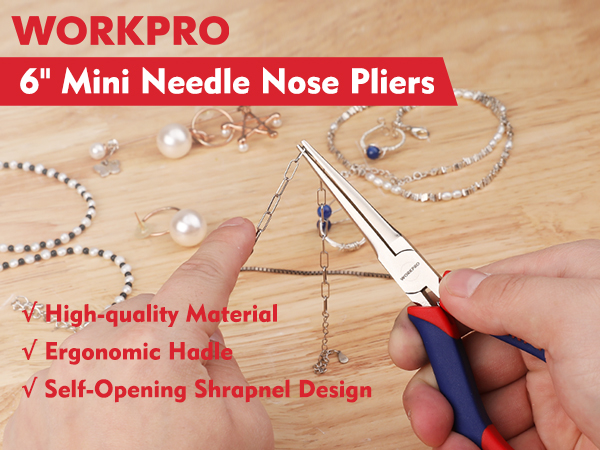 WORKPRO 6&amp;#34; Needle Nose Pliers