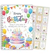 Birthday Gift Card Book 2026, Happy Birth day Gift Card Booklet Holder Organizer, Money Holder Bo...