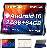 COLORROOM Android16 Tablet,10inch Tablets, Octa Core CPU, 24GB+64GB+512GB Expansion, 6000mAh Batt...