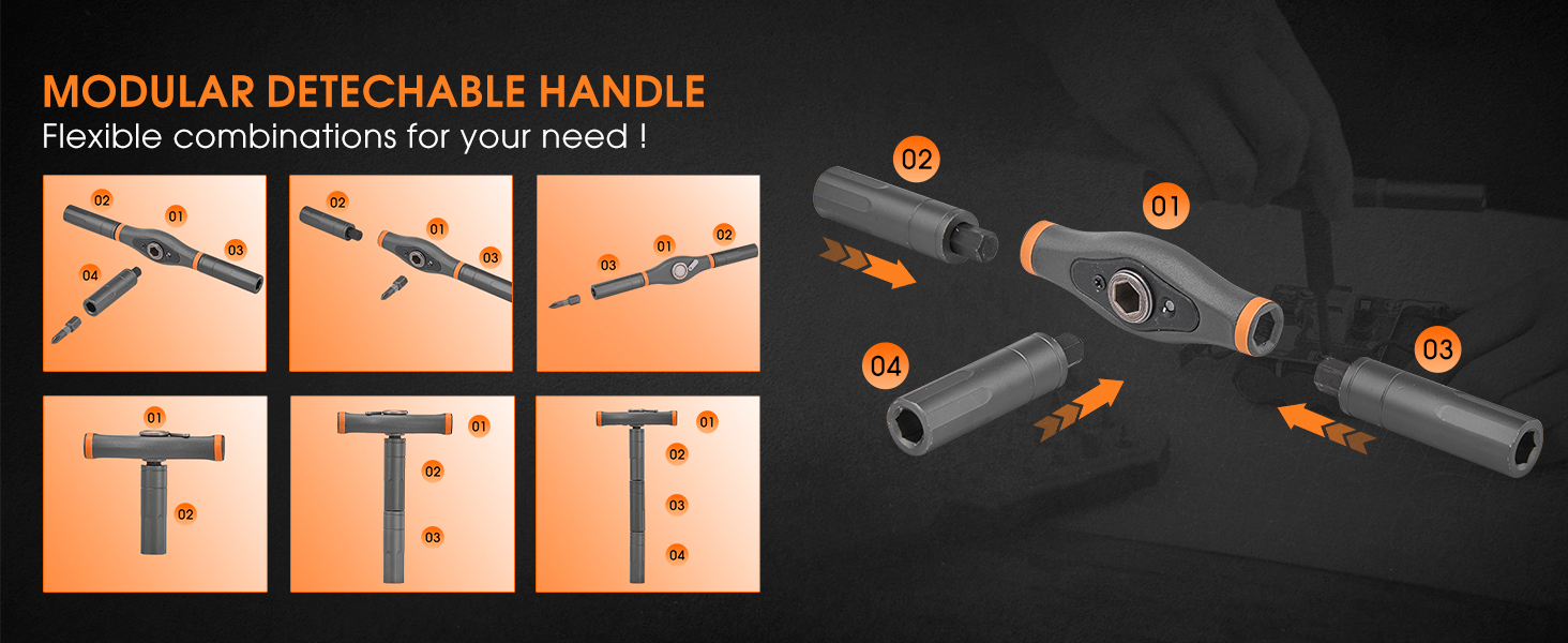 sakerplus 42 in 1 magnetic screwdriver set