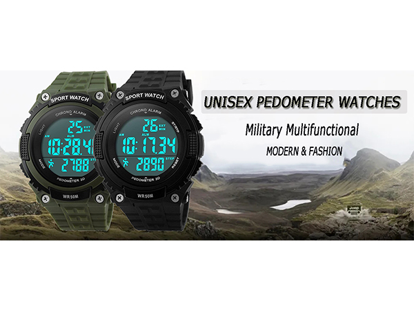  Unisex Pedometer Watches