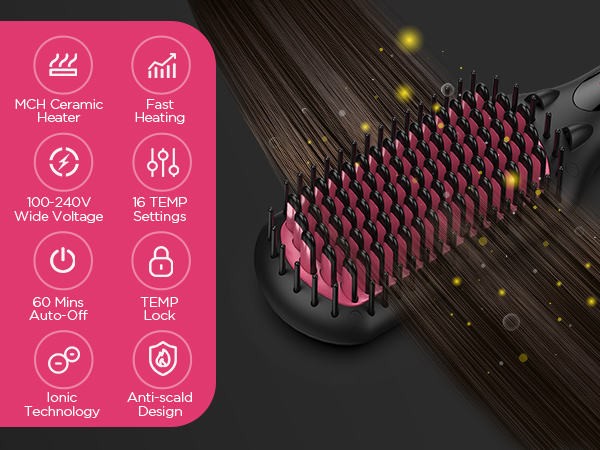 Hair Straightener Brush