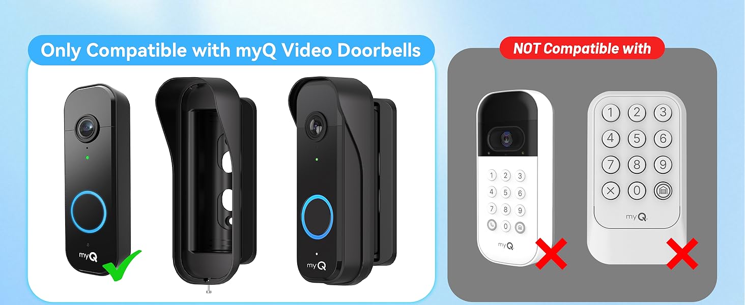 myQ video doorbell mount myQ doorbell camera holder myQ doorbell mount swivel mount myQ door bell