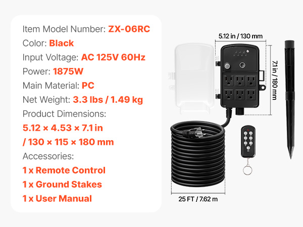 outdoor multi plug outlet