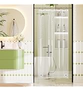 Bathway Shower Stall Curtain Liner, Clear Shower Curtain Liner Plastic 36 x 72 PEVA Waterproof Sh...