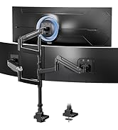Triple Monitor Mount for up to 49-inch Screens - Heavy Duty Triple Monitor Arm Desk Mount for Ult...