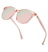 Myiaur Women's Polarized Sunglasses with Mirrored Lens &amp; UV400 Protection - Trendy &amp; Stylish Larg...