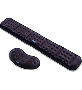 BRILA Upgraded Ergonomic Keyboard and Mouse Wrist Rest Support Cushion Pad Set - Comfy Soft Memor...